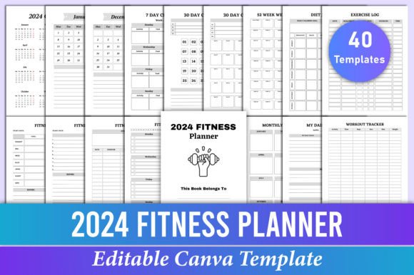2024 Fitness Planner Canva Templates: Your Blueprint for a Streamlined Year