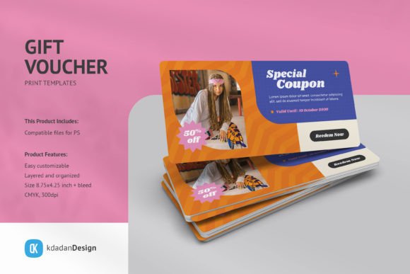 Elevate Your Brand with Gift Voucher PSD Templates Vol 092