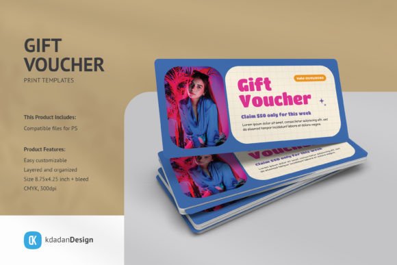 Gift Voucher PSD Templates Vol 094: Clean, Modern & Professional