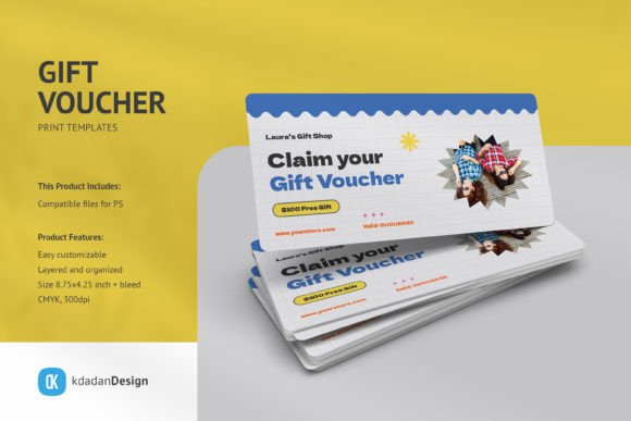 Gift Voucher PSD Templates Vol 098: A Modern Design Asset