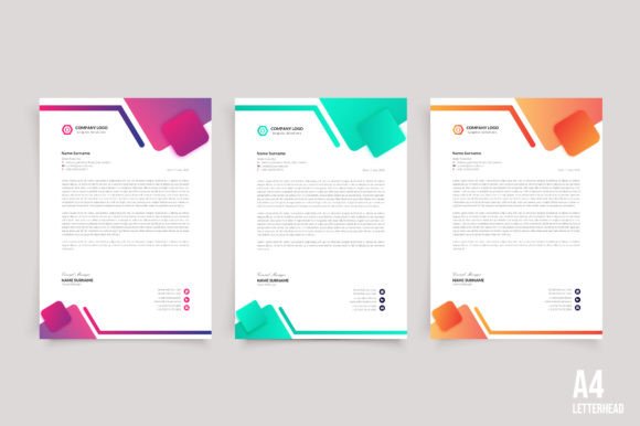 Modern Letterhead Templates Design Vecto: Elevate Your Business Paperwork