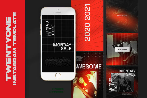 Streamline Your Feed: The Twentyone Instagram Templates