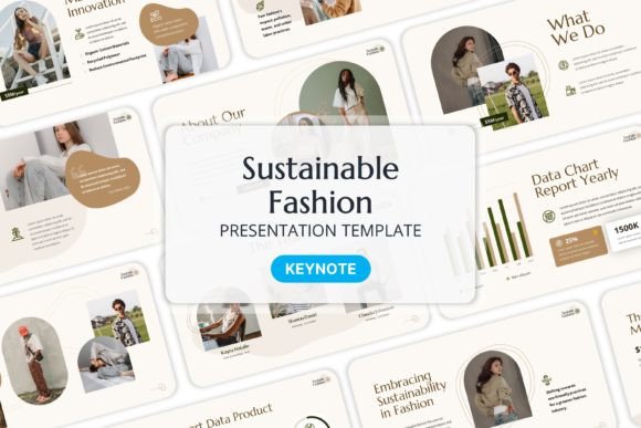 Sustainable Fashion Keynote Templates for Modern Brands