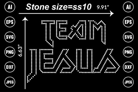Team Jesus Rhinestone Templates: Faith-Forward Design Assets