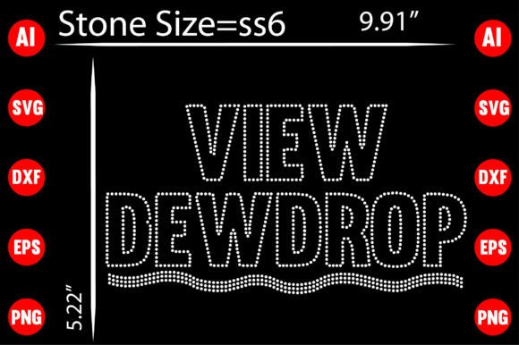 View Dewdrop Rhinestone Templates: A Sparkling Design Asset