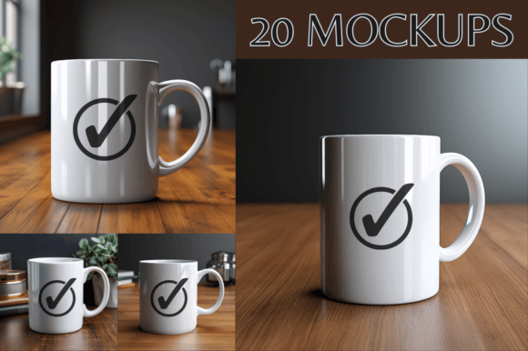 White Mug Mockups: Elevate Your Print-on-Demand Visuals